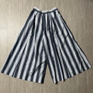 Blue Label Crestbridge Culottes Women Wide Leg 24" Pants Japan Burberry Line
